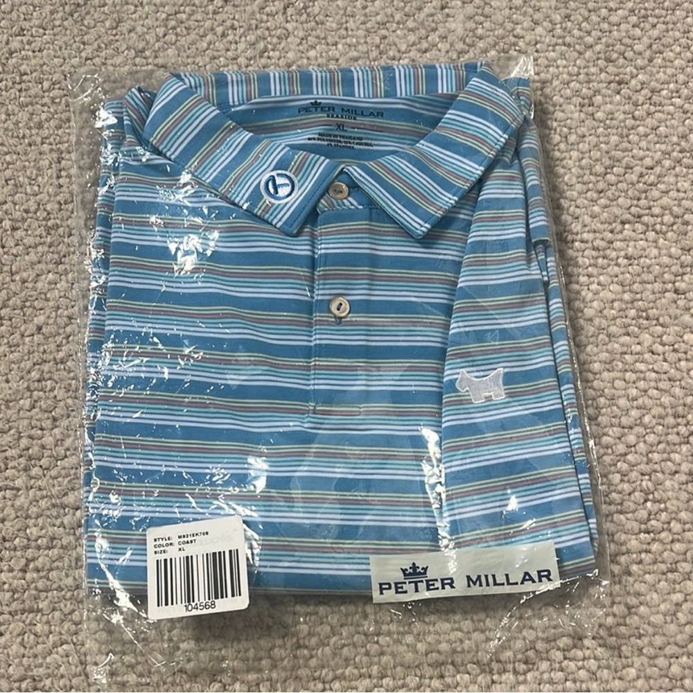 Scotty Cameron Blue Striped Polo Shirt